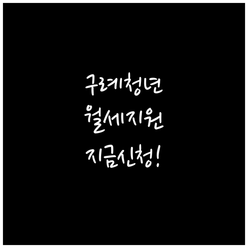 2026 구례군 청년 월세 지원금 신..