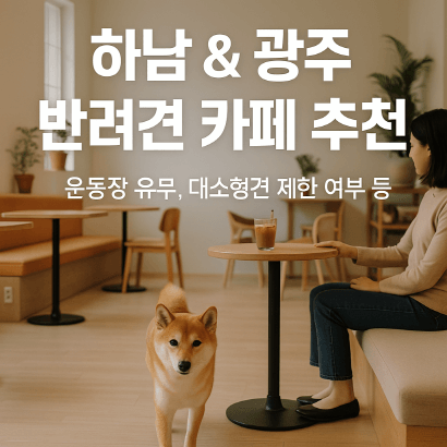 하남·광주 애견 동반 카페&amp;운동장 : 운영시간·요금·견종 제한 완벽정리