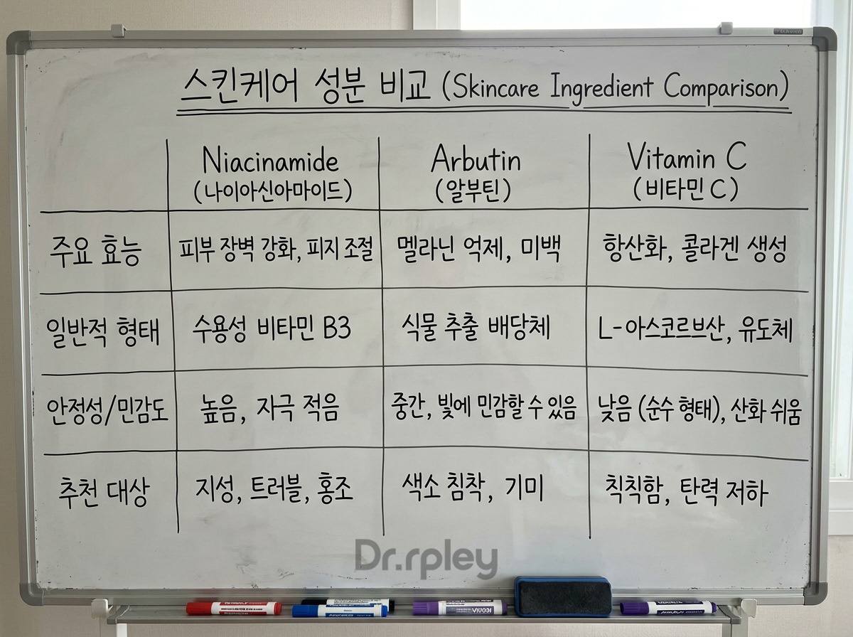 닥터리플리 미백 성분 비교