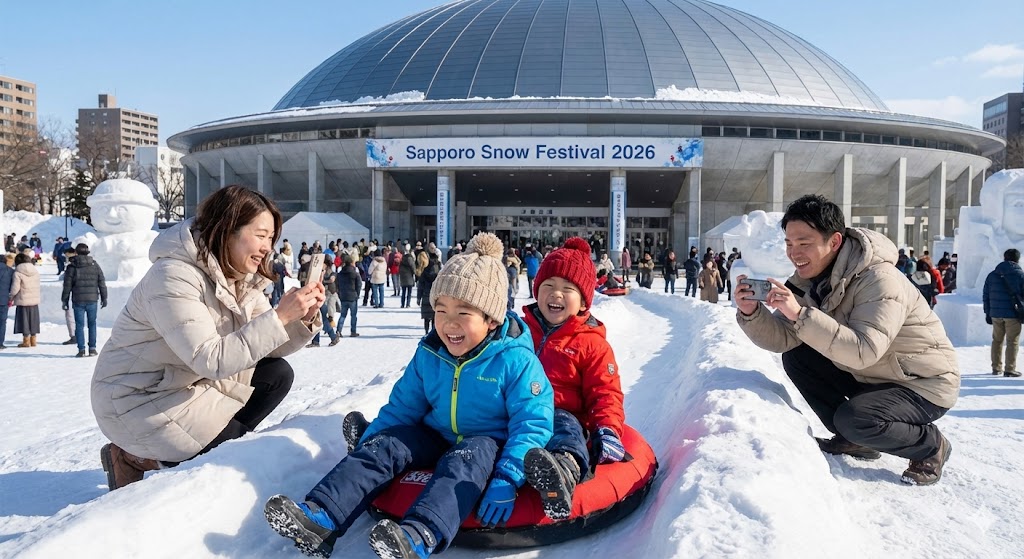 삿포로 눈축제 쓰도무(つどーむ) 가족 코스 2026아이 동반 “실수 0” 동선|따뜻한 실내 휴식 + 눈놀이 핵심만 3시간 플랜