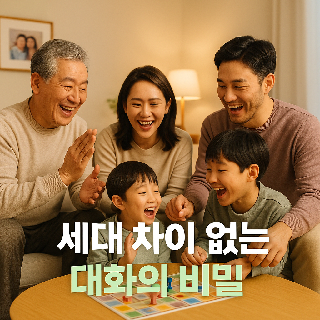 세대 차이 없는 가족의 따뜻한 대화