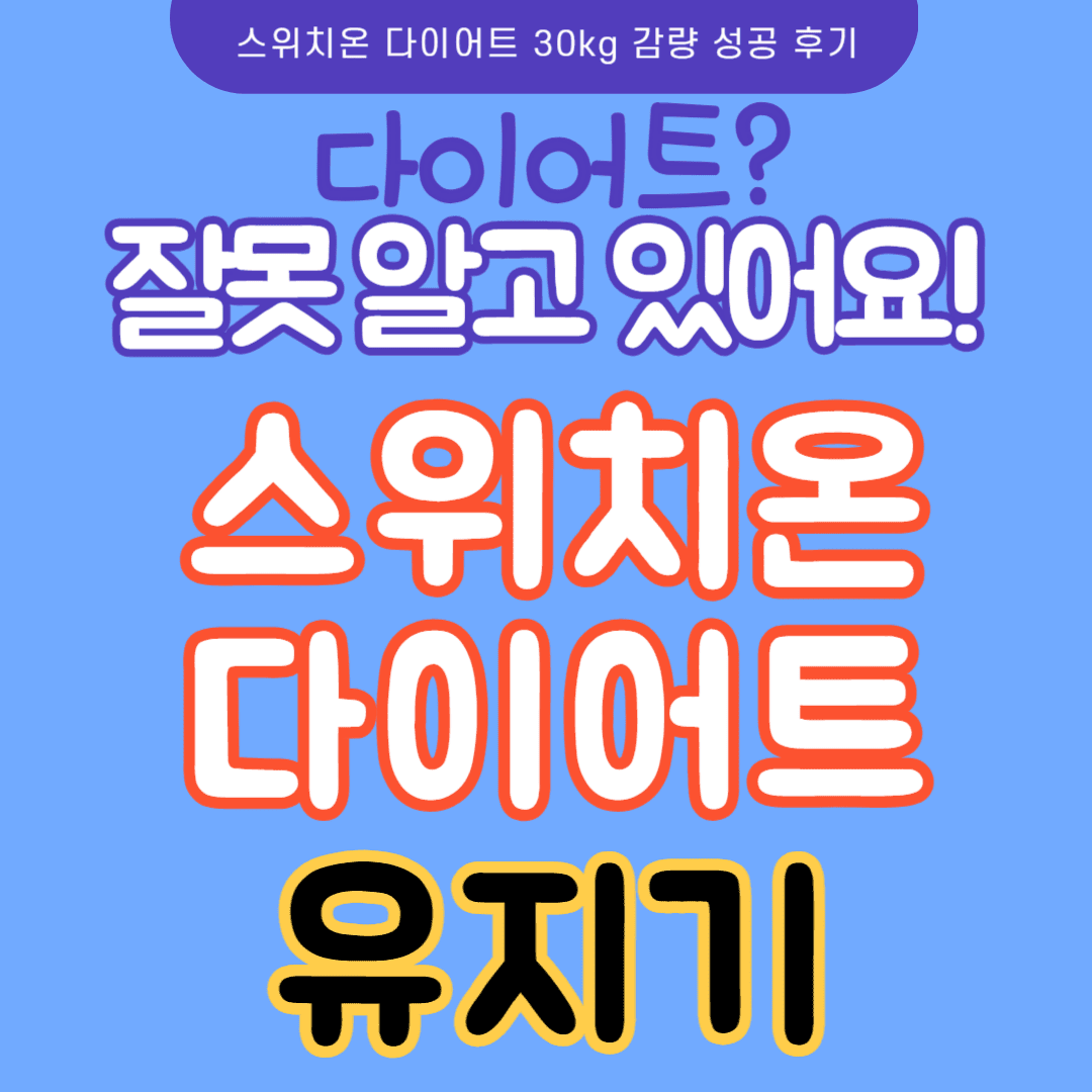 스위치온 다이어트 유지기