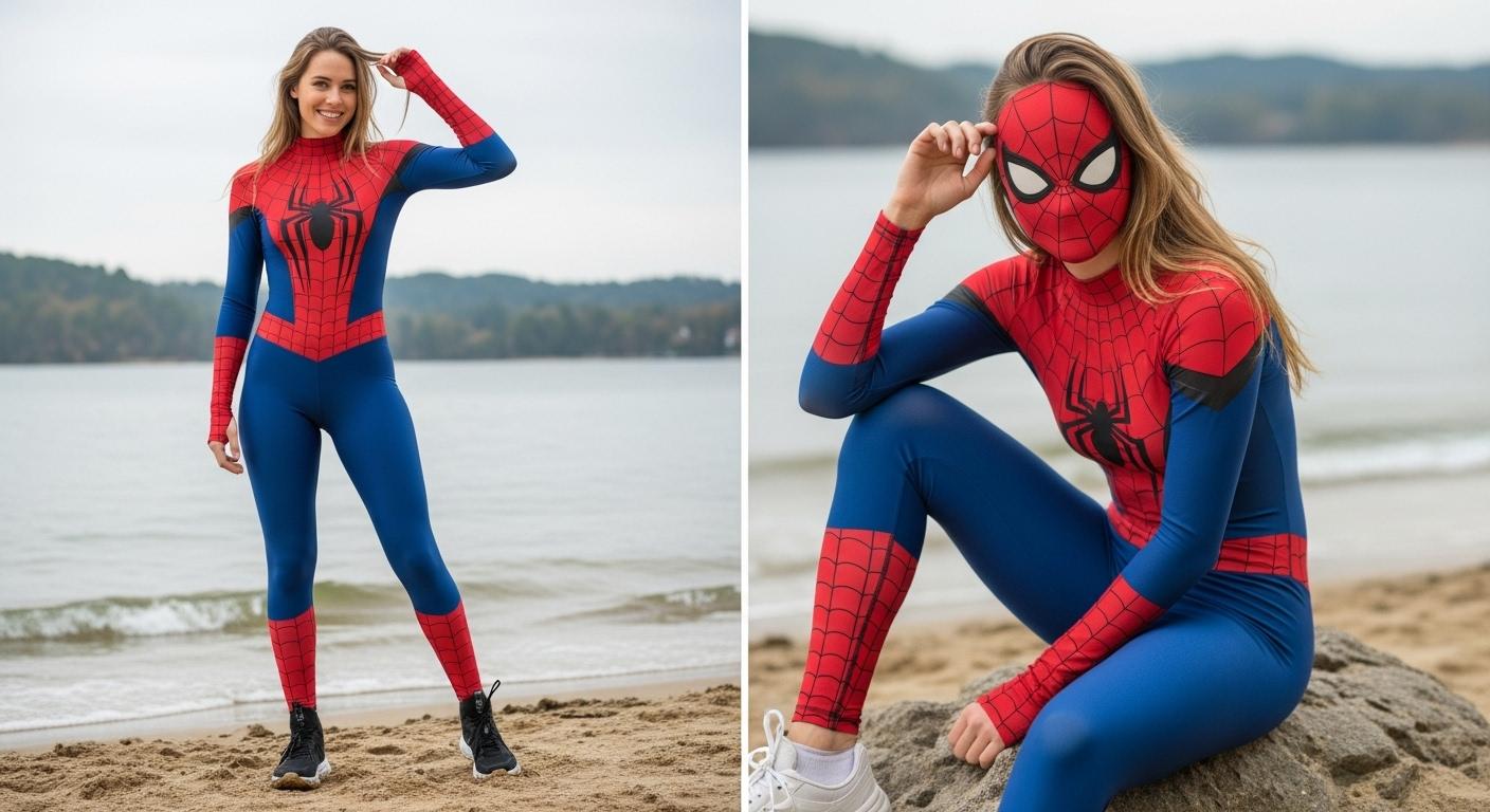 스파이더 남자 레깅스