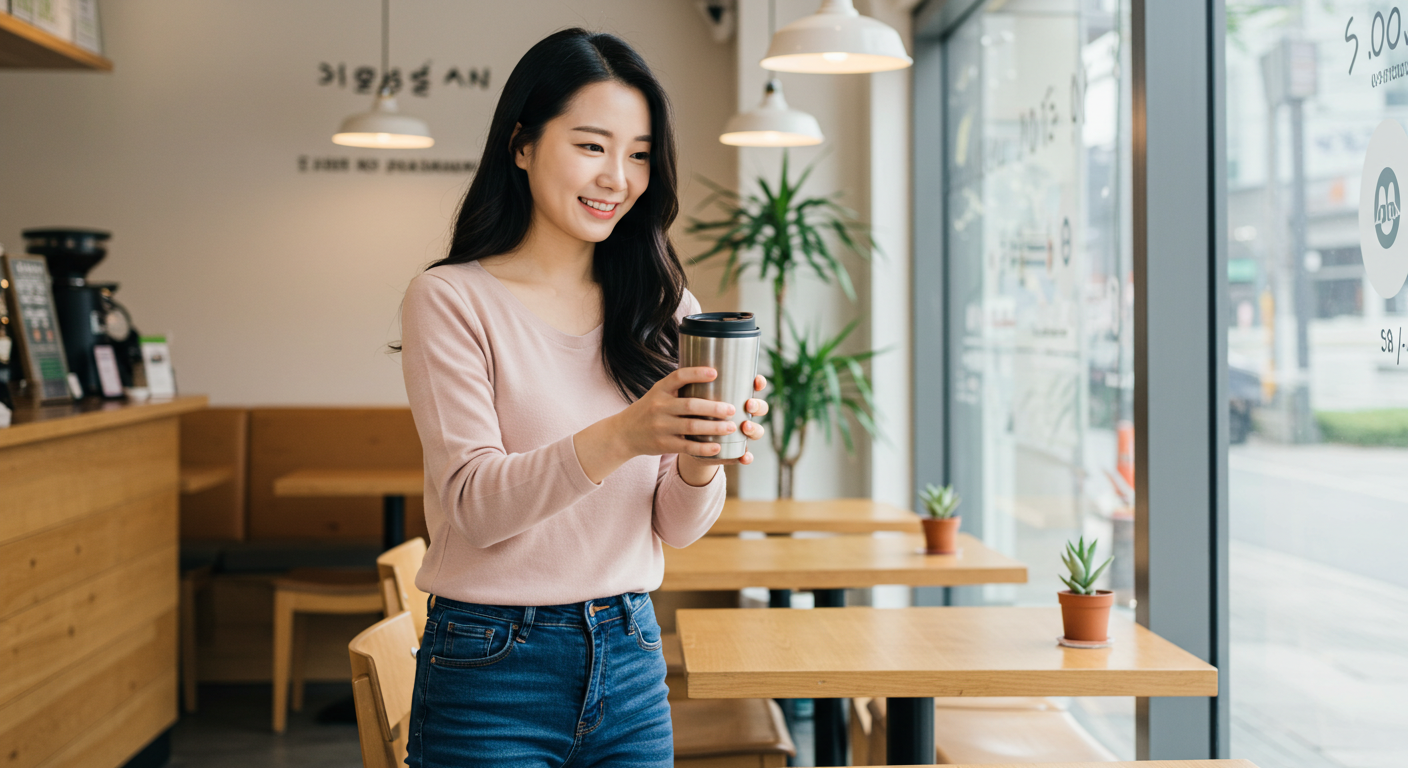 제로웨이스트텀블러와빨대