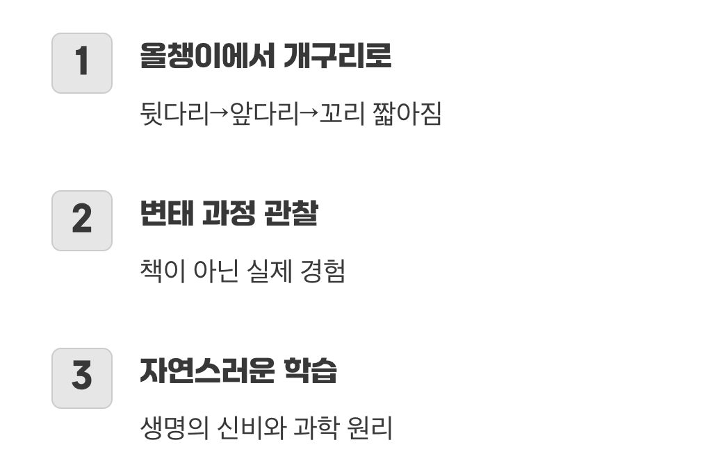 책이 아닌, 눈앞에서 펼쳐지는 생명의 신비