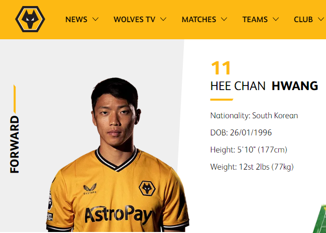 울버햄튼 황희찬