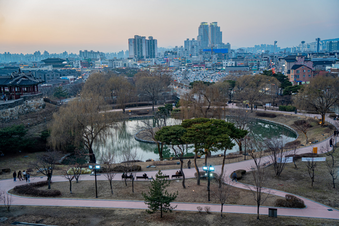 방화수류정 화홍문 전경