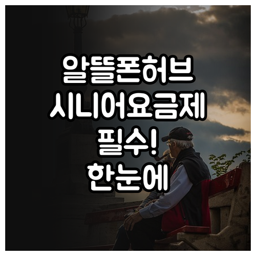 알뜰폰허브 시니어 요금제 한눈에 정리..