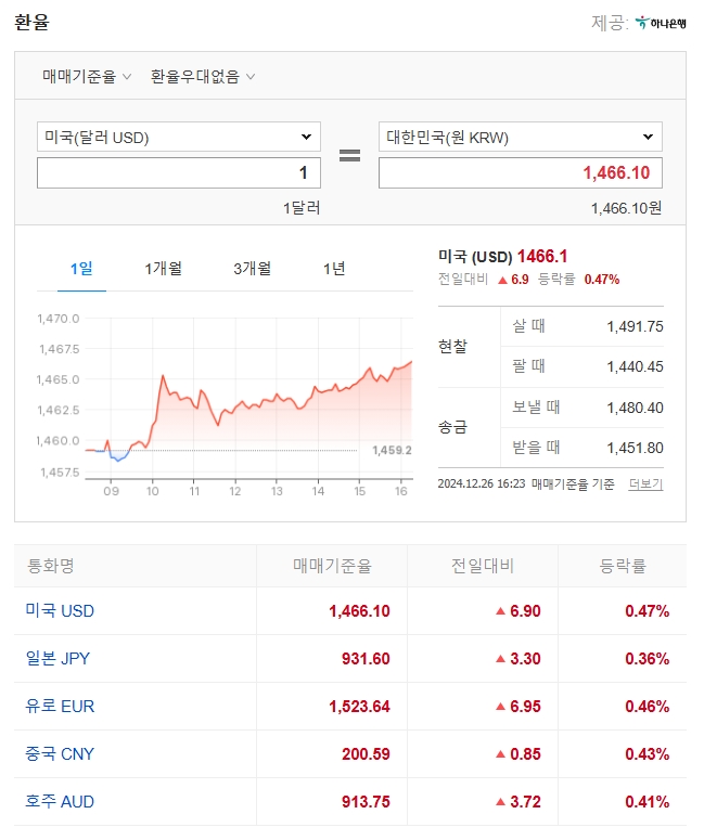 다음-실시간-환율