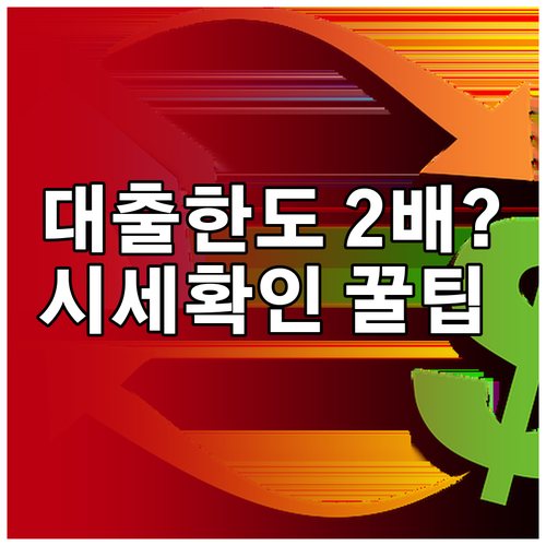 대출 한도 높이는 실거래가와 KB시세..