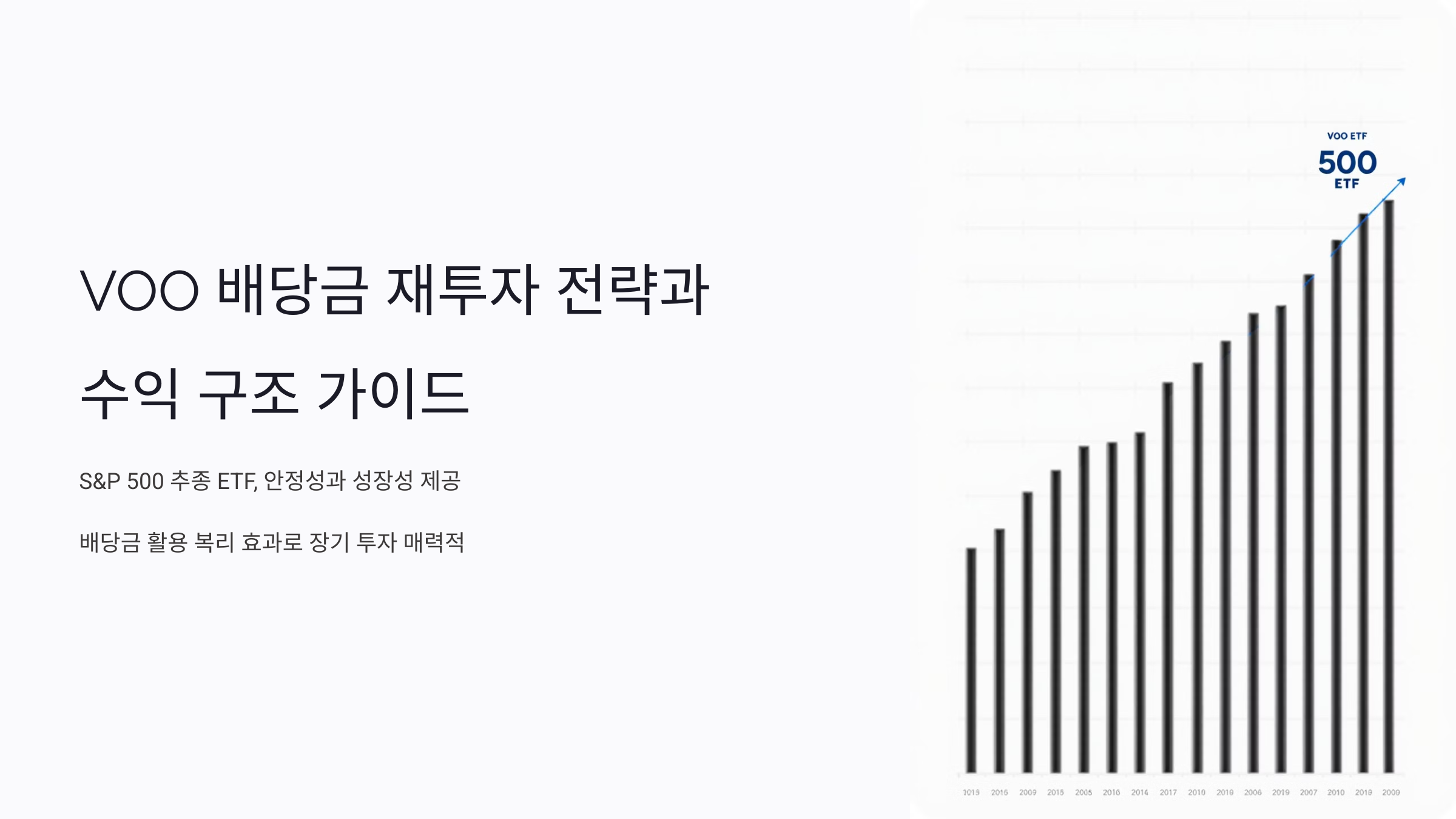 VOO(Vanguard S&P 500 ETF) 배당금 재투자 전략과 수익 구조 완벽 가이드