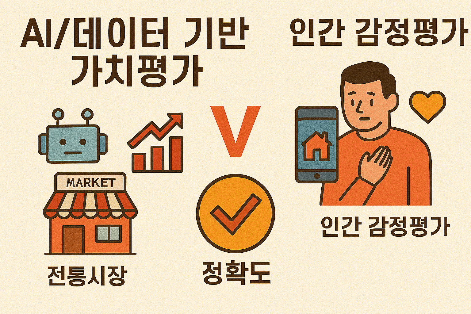 AI데이터 기반 가치평가 vs 인간감정평가,정확도