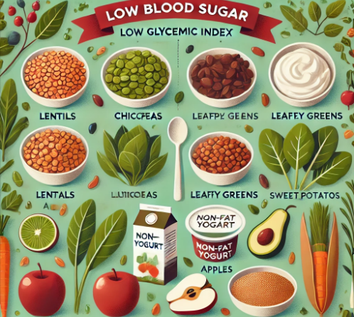 저혈당 음식 이미지
