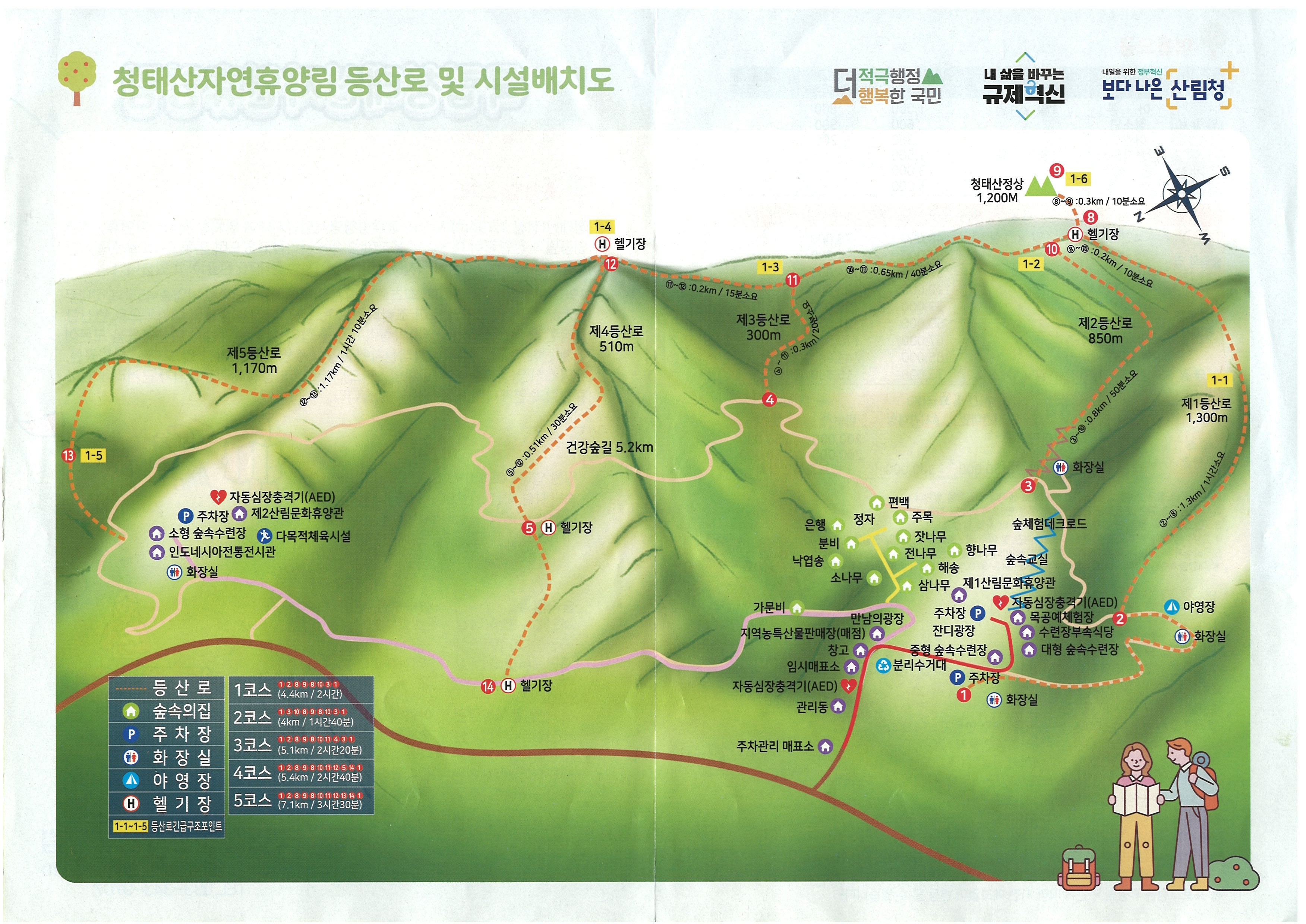 청태산 트레킹 지도 등산 코스 산책로 소요시간 건강 숲길 날씨 정보