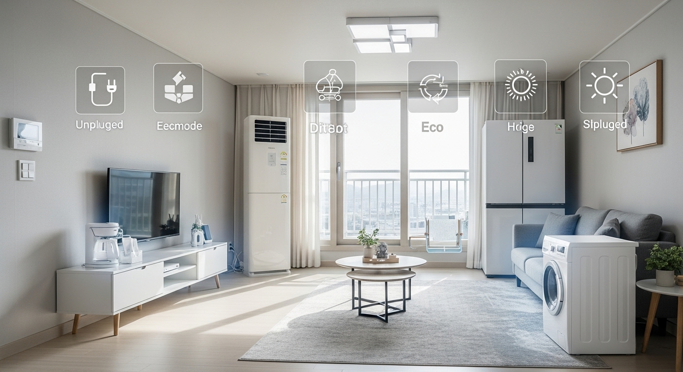 전기요금절약,대기전력차단,에너지관리공단,절전가이드,가전제품전력소비,여름전기요금,냉방기기활용팁,욕실전기절약,LED조명교체,멀티탭활용