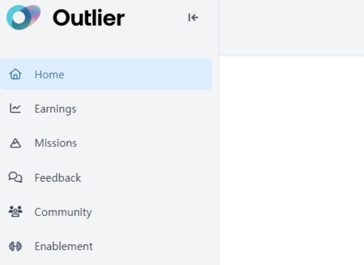 Outlier-홈페이지-메인화면