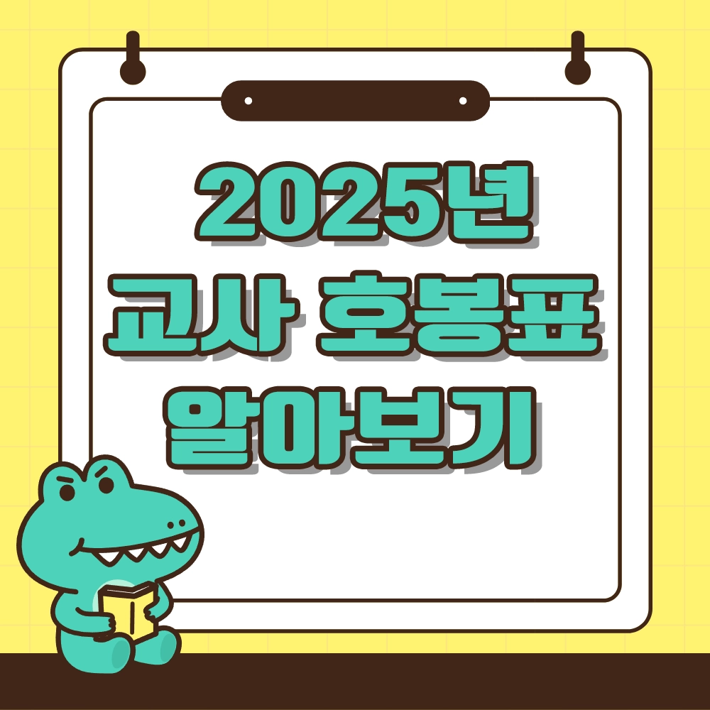 2025년 교사 호봉표