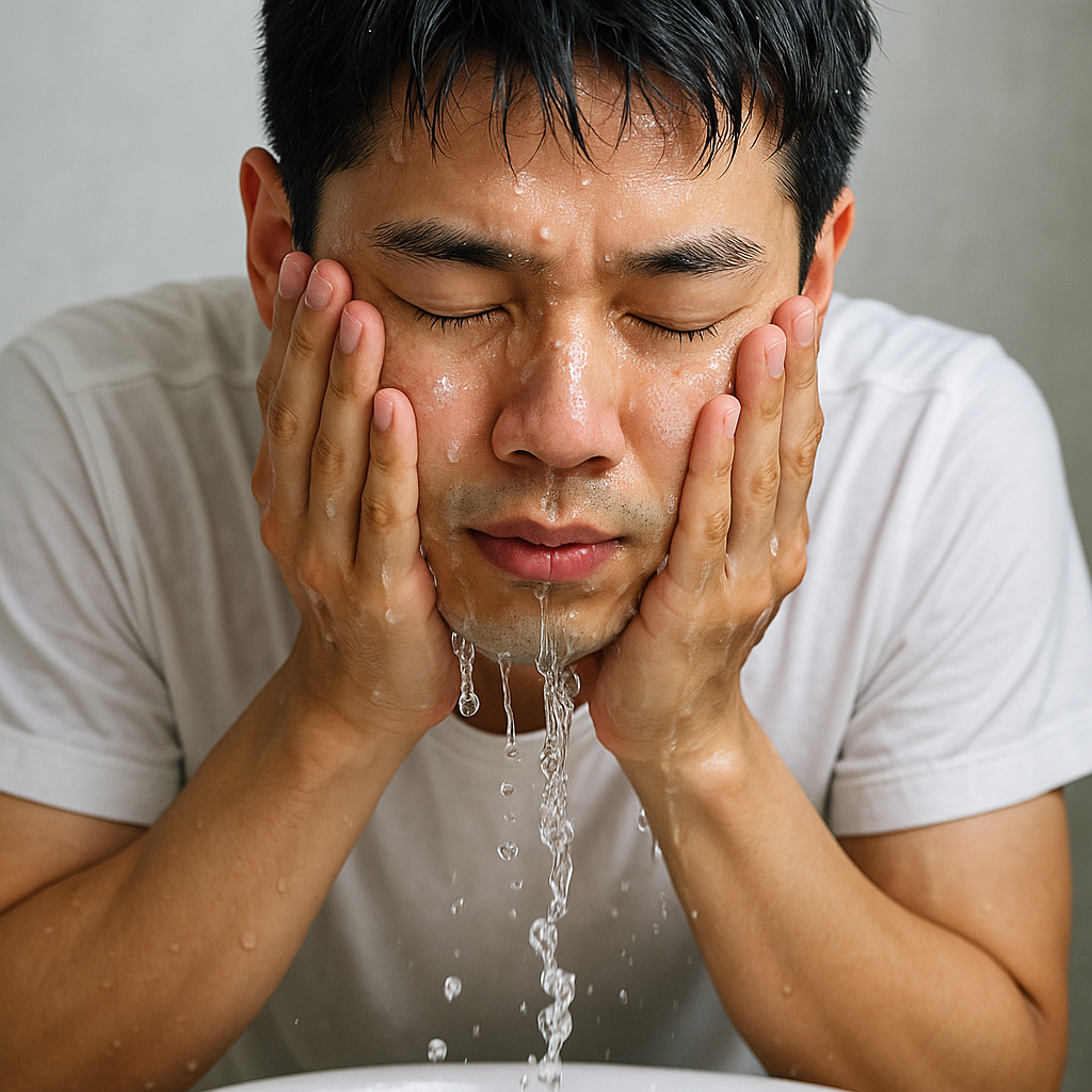 세안하는 이미지