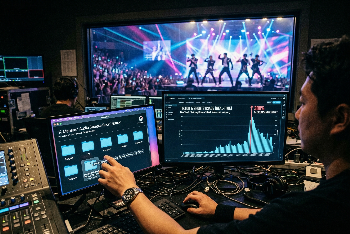 국악 AI 샘플 팩을 활용한 케이팝 제작 현장과 숏폼 바이럴 데이터 시각화