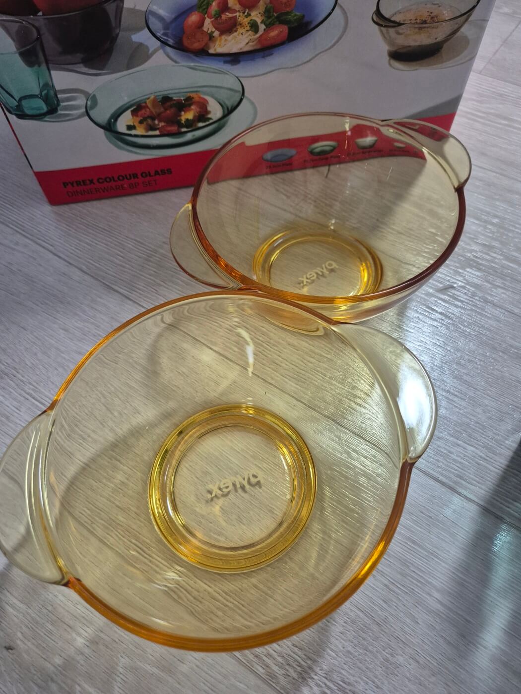 파이렉스 컬러글라스 그릇세트