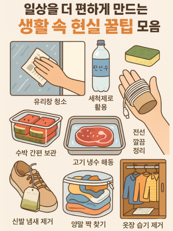 일상을 더 편하게 만드는 생활 속 현실 꿀팁 모음