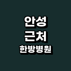 안성시 한방병원