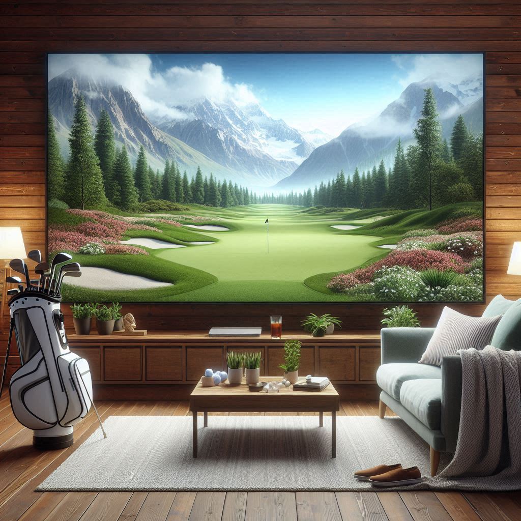 스크린골프장 배경