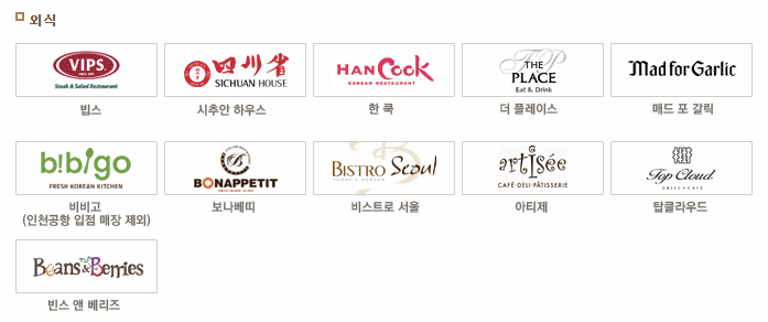 외식 사용처 이미지