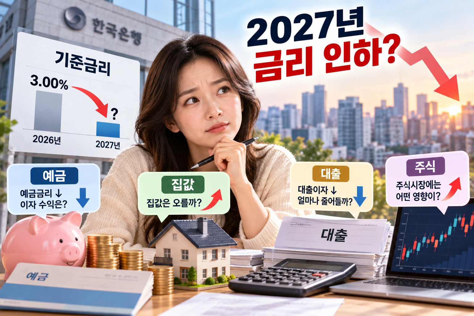 2027년 금리 내려가면 내 돈은 어떻게 될까?｜예금&middot;대출&middot;집값 영향