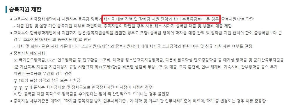 농촌출신대학생 학자금융자 등록금 전액무이자