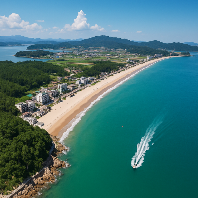 완도 신지 명사십리해수욕장 이미지