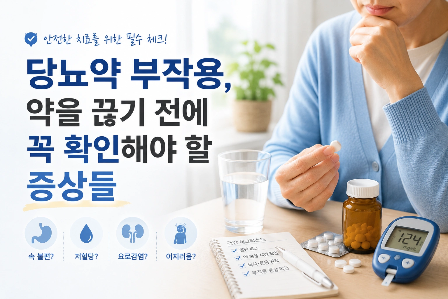 당뇨약 부작용, 약을 끊기 전에 꼭 확인해야 할 증상들