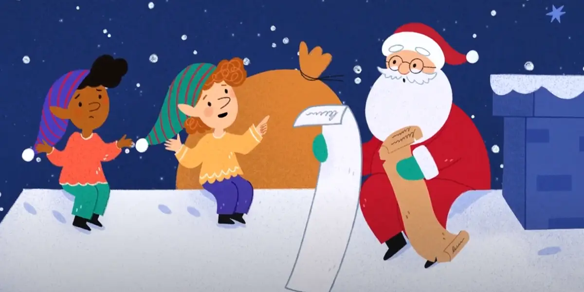9 Santa&amp;#39;s Two Lists 지붕위에 난쟁이 2명 산타-사진
