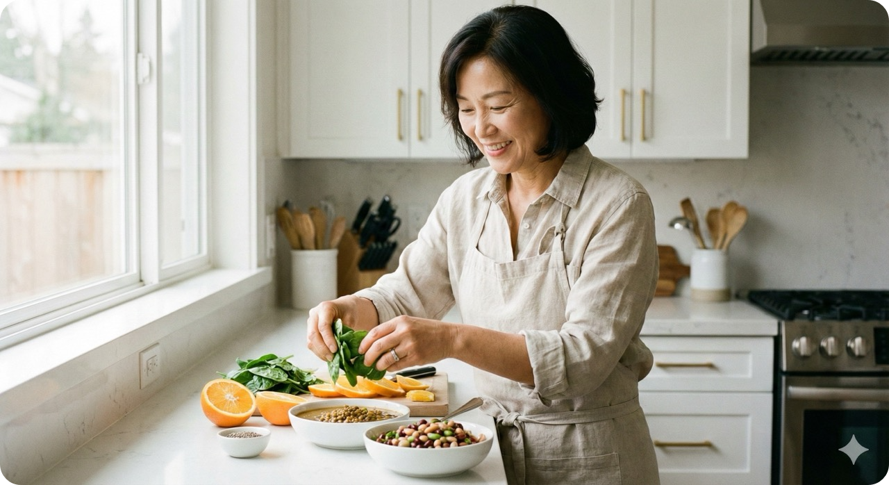철분 흡수율을 높이는 비타민 C가 풍부한 과일과 채소를 활용한 갱년기 식단