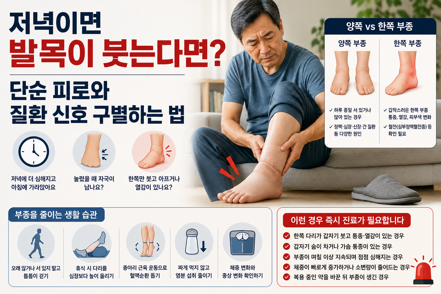 발목 부종