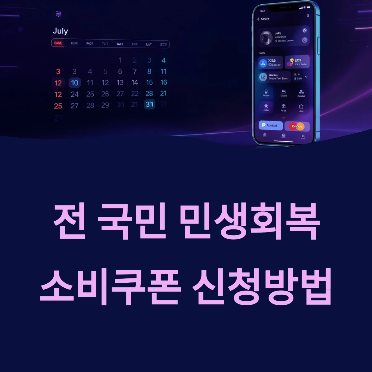 전국민 민생회복 소비쿠폰 지원금 신청방법 및 사용처 ❘ 자동지급 15~50만원