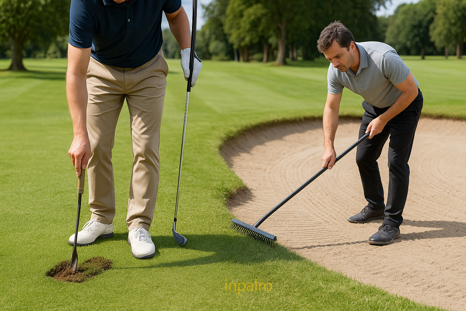 골프장 매너 관련 이미지