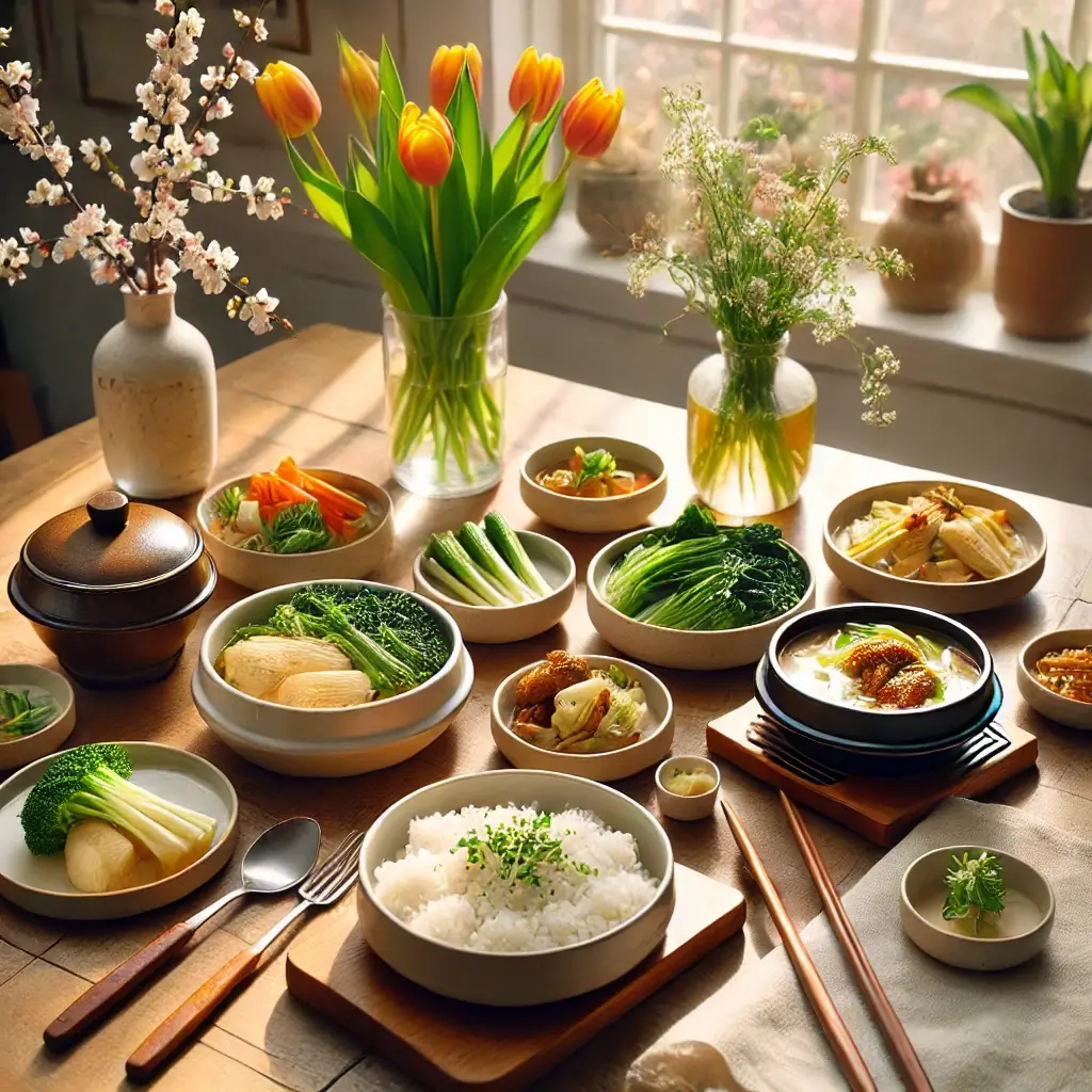 봄철 식탁 4월 제철 음식 관련 사진