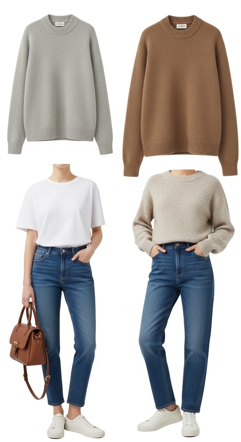 비싼 브랜드 옷보다는 깔끔하게 매치된 데일리룩 예시