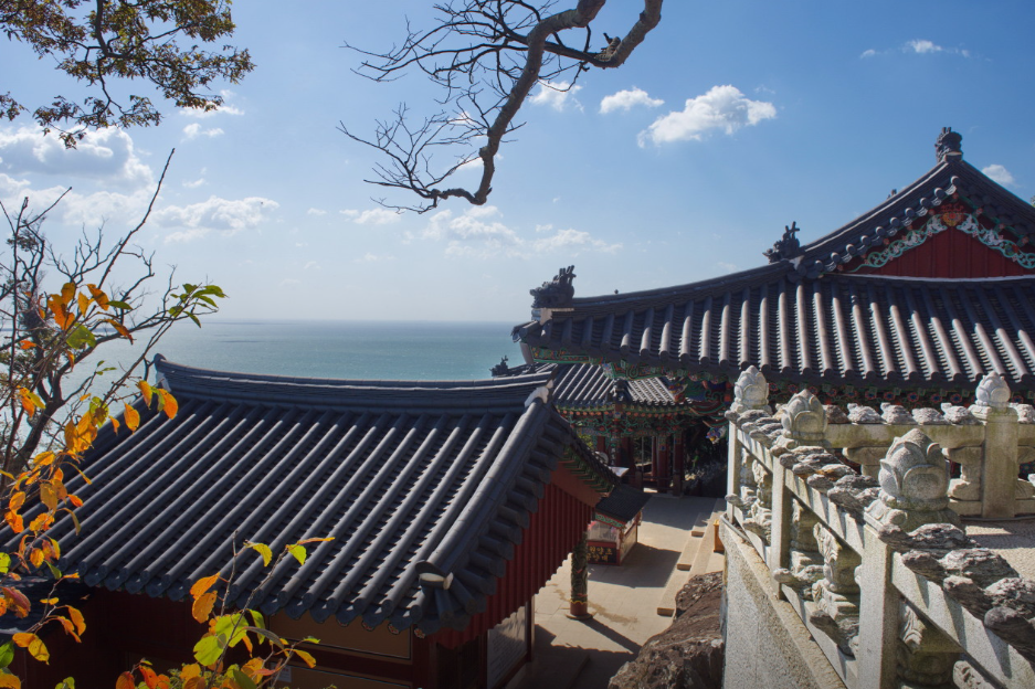 향일암 전경 사진 이미지