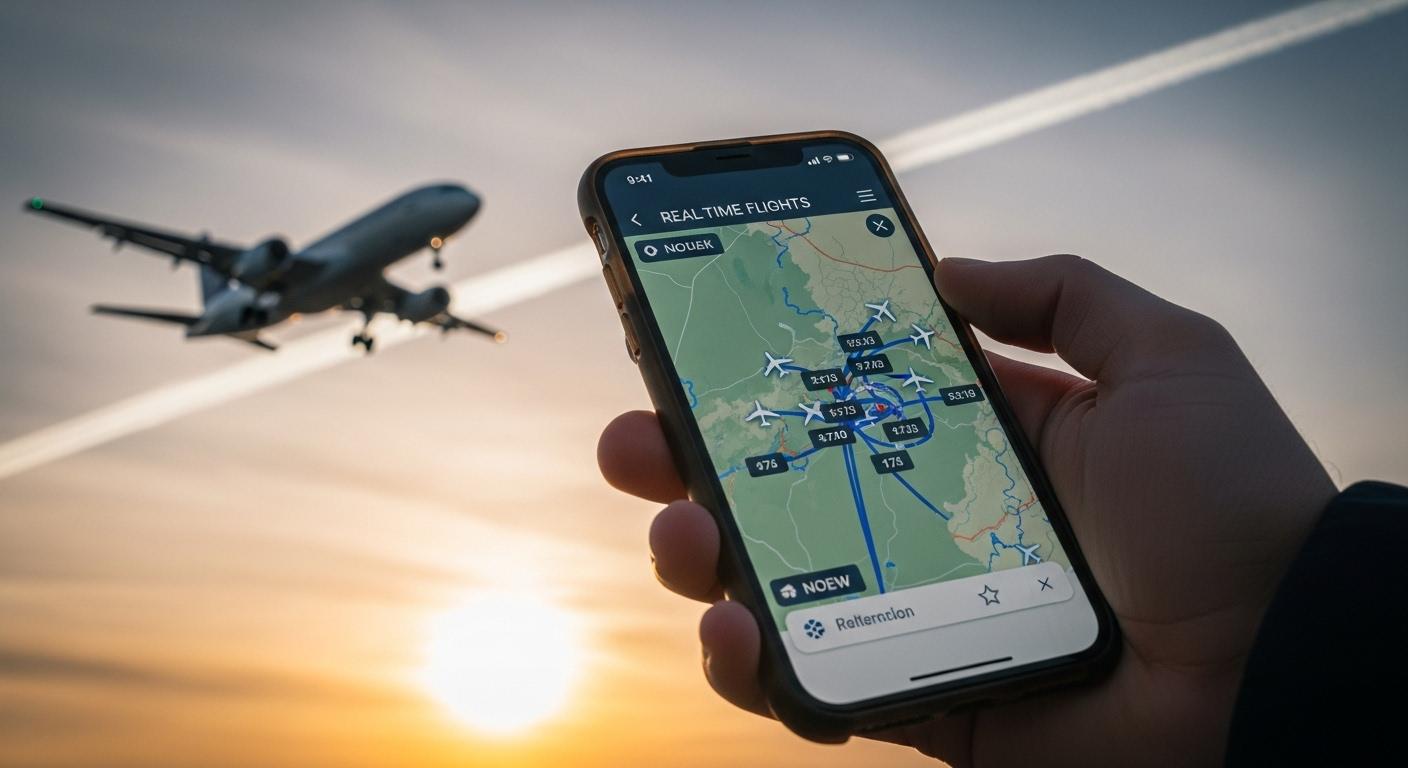 비행기 실시간 위치 조회