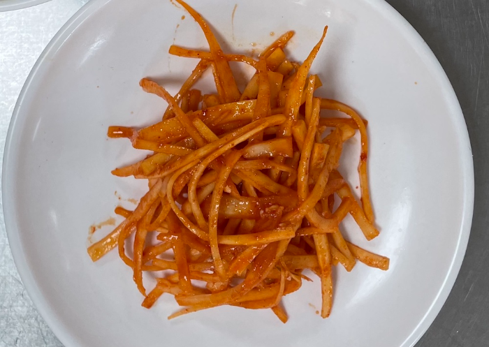 한식조리기능사 실기 시험 준비 - 도라지생채 - 내 작품