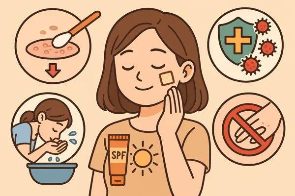 편평사마귀 치료 후 관리와 재발 방지법3