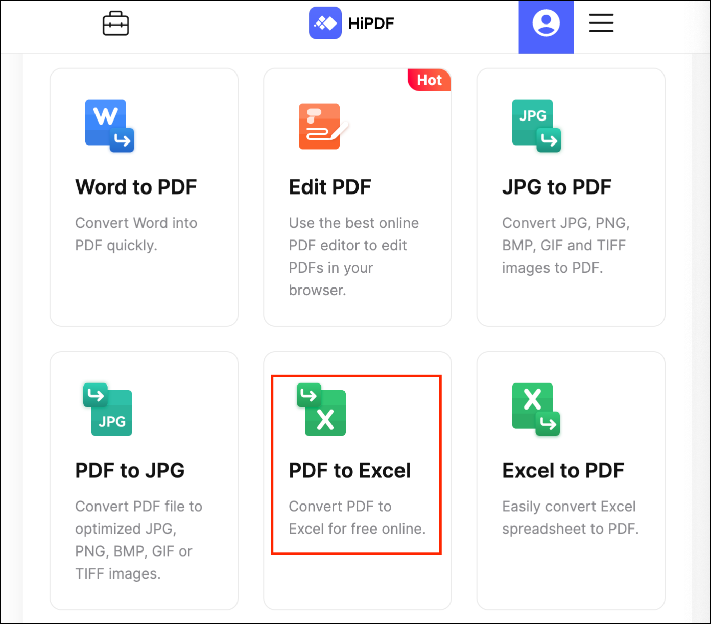 PDF파일 엑셀로 변환할 수 있는 사이트: 하이 PDF