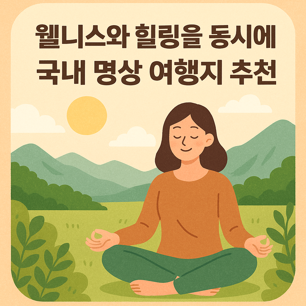 웰니스와 힐링을 동시에, 국내 명상 여행지 추천
