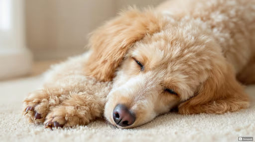 기운 없어 하는 강아지