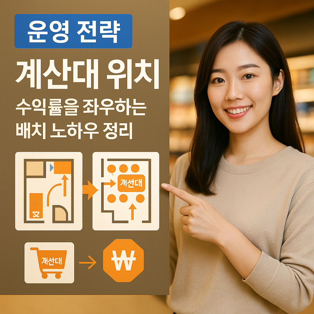[운영 전략] 계산대 위치 ｜ 수익률을 좌우하는 배치 노하우 정리