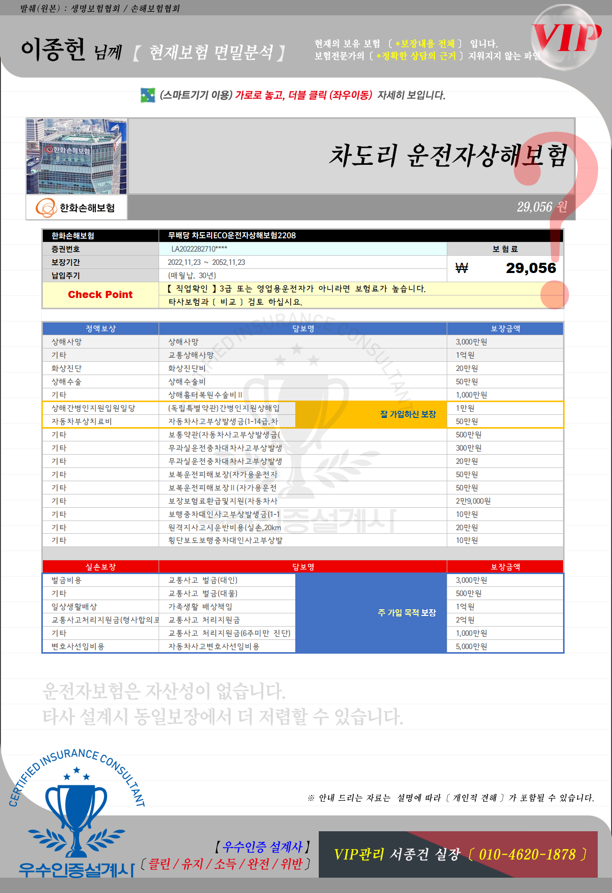 면밀분석운전자보험
