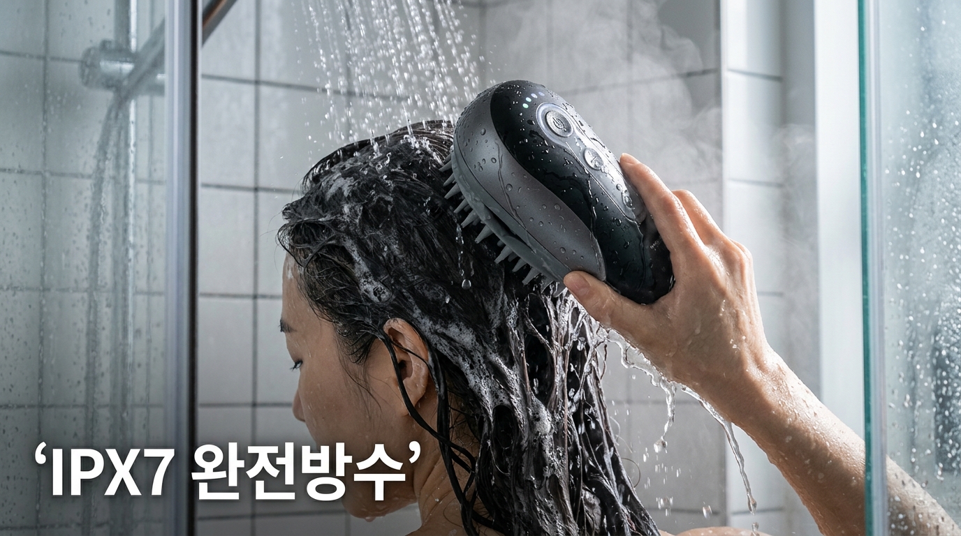 두피마사지기 고르는법 전동 마사지기 사용 예시