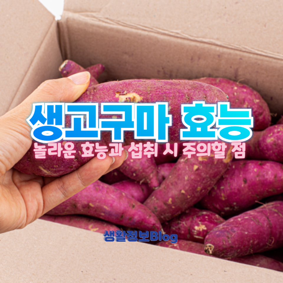 생고구마의 놀라운 효능